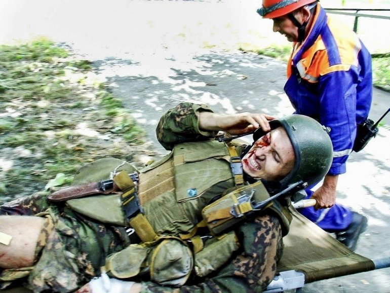 Один из героев операции в Беслане подполковник Виталий Стёпин.